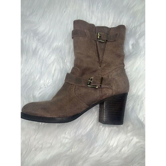 Crown Vintage Brown Suede Ankle Boots Size 6.5 US - Picture 2 of 6